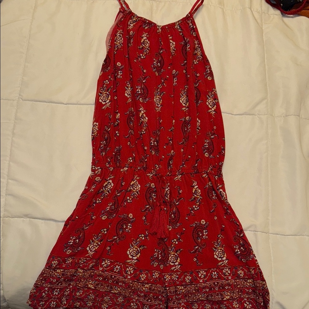 Red Paisley Women's Dress